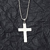 201 Stainless Steel Pendant Necklaces for Man NJEW-Q336-03C-P-2