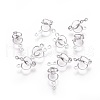 Tarnish Resistant 316 Surgical Stainless Steel Pendant Cabochon Settings STAS-I118-03P-03-1
