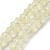 Electroplate Glass Beads Strands EGLA-Q127-A02-01H-1