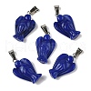Dyed Natural White Jade Pendants G-B127-10P-04-2