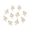 Brass Micro Pave Colorful Cubic Zirconia Pendants X-KK-C100-09G-4