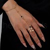 Simple Style 304 Stainless Steel Synthetic Turquoise Ring Bracelets for Women FS-WG7DA0D-03-1