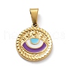 Ion Plating(IP) 304 Stainless Steel Pendants STAS-Q311-01G-02-1