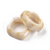 Square Opaque Resin Finger Rings RJEW-S046-003-B02-5