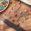 CRASPIRE 224Pcs 16 Colors Plastic Trouser Hanger Size Markers KY-CP0001-12-4