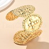 304 Stainless Steel Cuff Bangles for Women AJEW-P127-13G-1