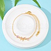 Brass Micro Pave Cubic Zirconia Link Bracelets BJEW-Z122-01G-2