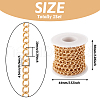 Aluminium Twisted Curb Chains CHA-TA0001-01G-4