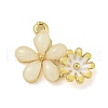 Rack Plating Alloy Enamel Pendants FIND-M033-08A-01-1