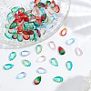 WADORN Transparent Czech Glass Beads GLAA-WR0001-03B-4