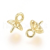 Brass Peg Bails Pendants X-KK-G389-31G-2