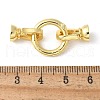 Brass Fold Over Clasps KK-M320-20G-3