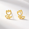 S925 Sterling Silver Flower Stud Earrings IO8237-1-1