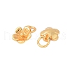 925 Sterling Silver Flower Charms with Jump Rings & 925 Stamp STER-P060-02G-2