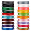   20 Rolls 20 Colors Round Polyester Cord OCOR-PH0004-83A-1