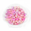 Spray Painting Imitation Jade Glass Beads GLAA-L046-8mm-03B-1