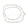 Electroplate Transparent Glass Beads Strands EGLA-L044-A-AB01-4