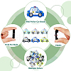 HOBBIESAY 12Pcs 6 Colors Food Grade Eco-Friendly Silicone Focal Beads FIND-HY0002-16-4