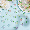 80Pcs 8 Colors Acrylic Pendant PALLOY-AR00016-5