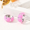 Brass Stripe C-Shaped Cuff Earrings EJEW-D321-04P-01-2