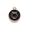 Alloy Enamel Pendants X-ENAM-S124-01B-08C-2