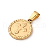 201 Stainless Steel Pendants STAS-C130-06G-2
