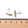Brass Micro Pave Cubic Zirconia Stud Earrings EJEW-F273-15B-G-3
