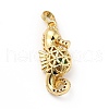 Brass Micro Pave Cubic Zirconia Pendants KK-H433-29G-2