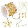 SUNNYCLUE DIY Star & Moon Link Chain Necklaces Kits DIY-SC0014-61G-1