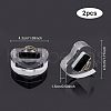 Acrylic with Flannelette Ring Displays RDIS-WH0006-03-2
