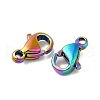 Ion Plating(IP) 304 Stainless Steel Lobster Claw Clasps STAS-AB12-M-2