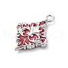 Alloy Enamel Pendants PALLOY-V002-02P-04-3
