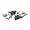 Rack Plating Alloy Enamel Pendants X-FIND-G054-14EB-02-2
