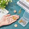 304 Stainless Steel Crystal Stone Cage Pendant Necklaces NJEW-PH01546-3