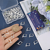 SUNNYCLUE 60Pcs Brass Donut Bails KK-SC0004-58S-3