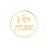 Word I Love Music Enamel Pin MUSI-PW0001-46A-1