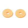 Flat Round Handmade Polymer Clay Beads CLAY-R067-10mm-15-6