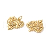 Rack Plating Brass Pave Cubic Zirconia Pendants KK-O142-37G-3