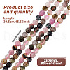 GOMAKERER 2 Strands Natural Tourmaline Beads Strands G-GO0001-58-2