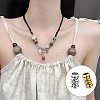 SOFPLATE 100Pcs 2 Colors Tibetan Style Alloy European Beads TIBEB-SP0001-02-6
