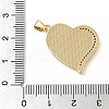 Brass & Shell & Clear Cubic Zirconia Pendants KK-I712-08G-3