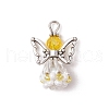 Faceted Glass Pendants PALLOY-MZ00585-01-1