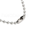 Non-Tarnish Religion 304 Stainless Steel Ball Chain Star Hamsa Hand Pendant Necklaces for Women Men NJEW-U005-05P-3