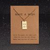 Mother's Day 304 Stainless Steel Rectangle with Heart Pendant Necklaces for Women FS-WG8A099-01-3