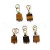 Natural Tiger Eye Pendants STAS-Z129-01G-08-1