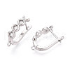 Brass Hoop Earring Findings KK-N267-26P-2