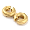 Ion Plating(IP) 304 Stainless Steel Cuff Earrings for Women EJEW-E288-06G-2