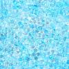 Spray Painted Glass Seed Beads SEED-T007-08B-2