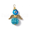 Glass Seed Beads Alloy Pendants PALLOY-MZ00282-03-1