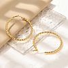 304 Stainless Steel Twist Hoop Earrings EJEW-Q011-16G-4